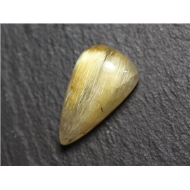 Cabochon Stone - Quarzo rutilo goccia dorata 21x12mm N6 - 4558550083920 