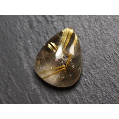 Cabochon Pierre - Quartz Rutile doré goutte 20x16mm N9 -  4558550083951 