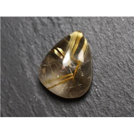 Cabochon-Stein - Quarz Rutil Goldtropfen 20x16mm N9 - 4558550083951 