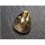 Cabochon Pierre - Quartz Rutile doré goutte 20x16mm N9 -  4558550083951 