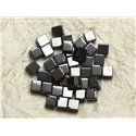 10pc - Perles de Pierre - Hématite Cubes 8x6mm   4558550016485 