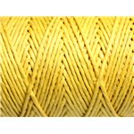 5 mètres - Cordon Ficelle Chanvre 1.2mm Jaune - 4558550083845 