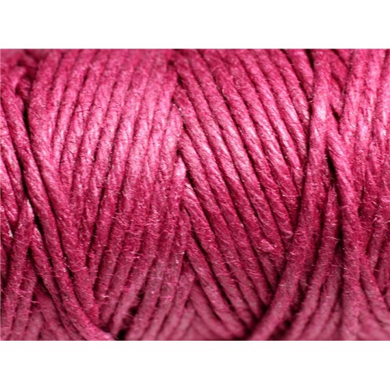 3 mètres - Cordon Ficelle Chanvre 1.5mm Violet Rose Magenta - 4558550083685 