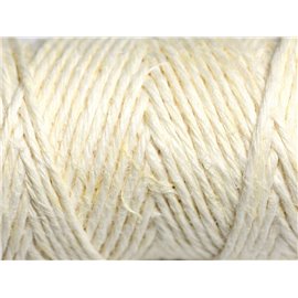 3 metri - Cordoncino di canapa spago 1,5 mm bianco crema - 4558550083623 