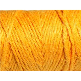 3 meters - Hemp Cord 1.5mm Yellow Orange Saffron - 4558550083647 