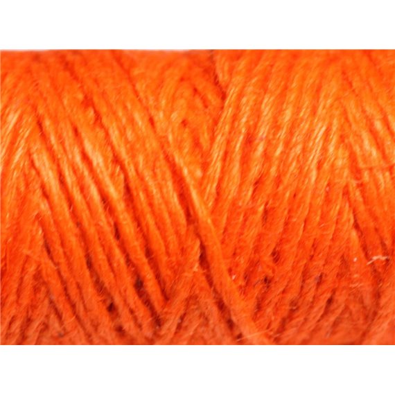 3 mètres - Cordon Ficelle Chanvre 1.5mm Orange - 4558550083654 