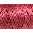 3 mètres - Cordon Ficelle Chanvre 1.5mm Rouge Bordeaux Prune - 4558550083678 