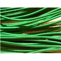 Echeveau 19m env - Fil Elastique Tissu 1mm Vert impérial  4558550018519 