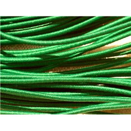 Skein 19m approx - Elastic Fabric Thread 1mm Imperial green 4558550018519 