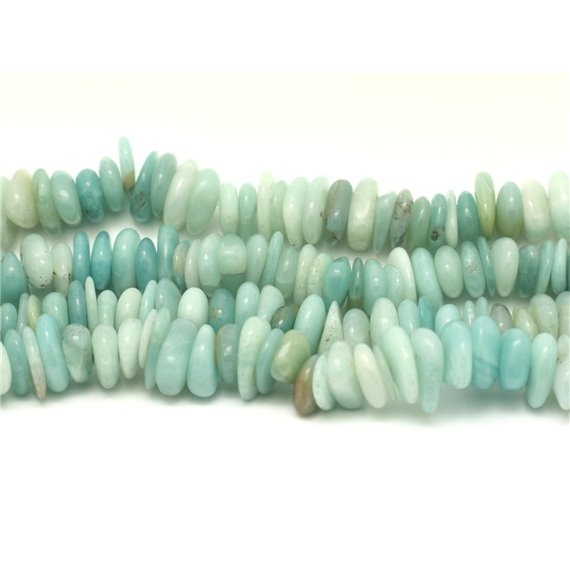 10pc - Perles de Pierre - Amazonite Chips Palets 8-14mm   4558550018458