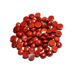 4pc - Cabochon de Pierre - Jaspe Rouge Rond 6mm - 4558550082572 