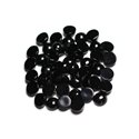 2pc - Cabochon de Pierre - Onyx noir Rond 6mm - 4558550082589 