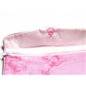 1pc - Sac Pochette Cadeaux Bijoux Tissu Fleurs 12x8cm Rose clair -  4558550082473 