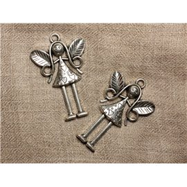 1st - Rhodium Verzilverde Metalen Hanger - Fairy 55mm 4558550025043 