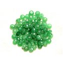 10pc - Perles de Pierre - Jade Rondelles Facettées 6x4mm Vert  4558550008152 