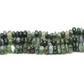 10st - Stenen kralen - Moss Agate Chips Palets 8-11mm 4558550017468 