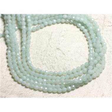 10pc - Perles de Pierre - Amazonite Boules Facettées 4mm -  4558550082268 