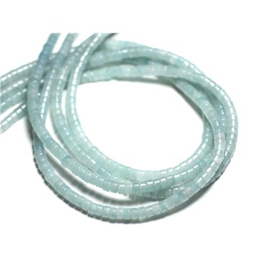 40pc - Perles de Pierre - Quartz turquoise naturel Rondelles 4x2mm - 4558550081865