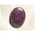 Cabochon de Pierre - Rubis Zoïsite Ovale 44x33mm N30 -  4558550081407 