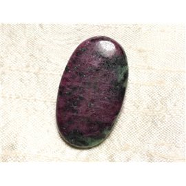 Cabujón de piedra - Zoisita Rubí Ovalado 40x27mm N32 - 4558550081421 