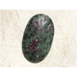 Cabujón de piedra - Zoisita Rubí Ovalado 42x35mm N33 - 4558550081438 