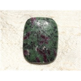 Stone Cabochon - Ruby Zoisite Rectangle 32x29mm N39 - 4558550081490 