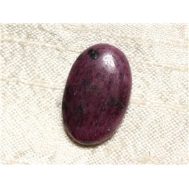 Cabujón de piedra - Zoisita Ruby Oval 24x17mm N15 - 4558550081254 