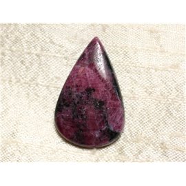 Cabujón de piedra - Gota de zoisita rubí 35x22mm N5 - 4558550081155 