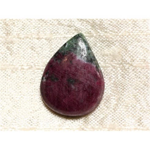 Cabochon de Pierre - Rubis Zoïsite Goutte 26x20mm N1 -  4558550081117 