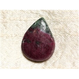 Cabochon de Pierre - Ruby Zoisit Drop 26x20mm N1 - 4558550081117 