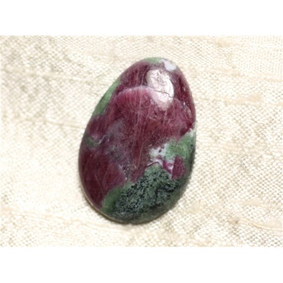 Cabochon de Pierre - Rubis Zoïsite Goutte 34x23mm N7 -  4558550081179 