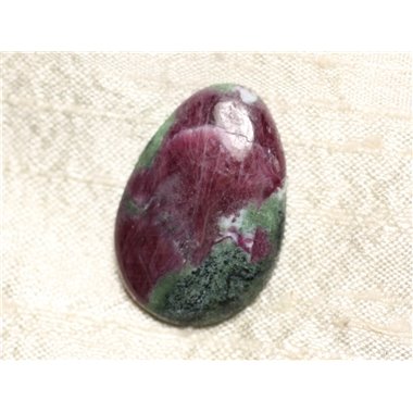 Cabochon de Pierre - Rubis Zoïsite Goutte 34x23mm N7 -  4558550081179 