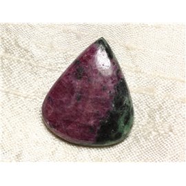 Cabujón de piedra - Gota de zoisita rubí 30x27mm N9 - 4558550081193 