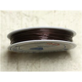 1pz - Bobina da 10 metri - Filo elastico 0,8 mm Caffè - 4558550115232 