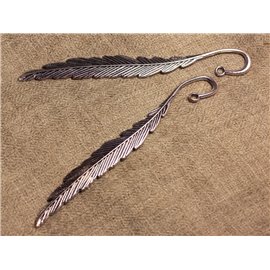 5pc - Bookmark Silver Metal Feather quality 11.7cm 4558550006844 