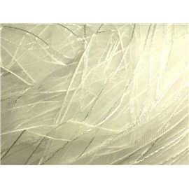 1pc - Madeja 90 metros - Cinta de Tela Organza Blanca 10mm 4558550005199 