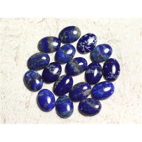 1pc - Cabochon Pierre - Lapis Lazuli Ovale 15x11mm Bleu nuit - 4558550080882