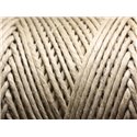 5 mètres - Fil Cordon Ficelle Chanvre 2mm Ecru   4558550007643 