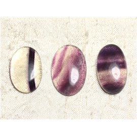 Los 3 Cabochons de Pierre - Fluoritovale 26-29mm N13 - 4558550080042 