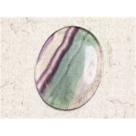 Cabochon in pietra - ovale fluorite 47x37 mm N1 - 4558550079923 