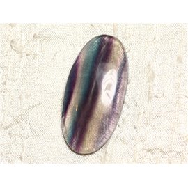 Cabochon in pietra - ovale fluorite 47 x 23 mm N9 - 4558550080004 