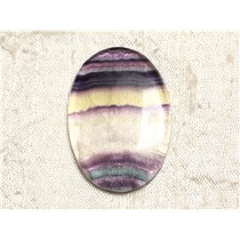 Cabochon in pietra - ovale fluorite 42x30 mm N26 - 4558550080172 