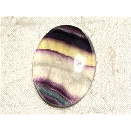 Cabochon in pietra - ovale fluorite 38x29 mm N30 - 4558550080219 