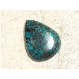 Cabochon Semi precious stone - Azurite Drop 27x21mm N8 - 4558550079312 