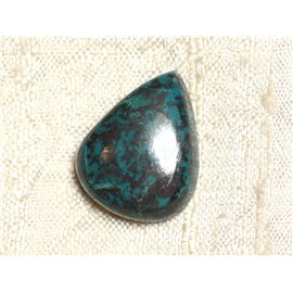 Cabochon Semi precious stone - Azurite Drop 23x18mm N12 - 4558550079350 