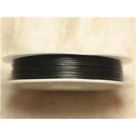 Spool 100 Meters - Cabled Metal Wire 0.38mm Black - 4558550039842 