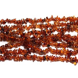 50pc - Cuentas de Piedra - Naranja Granate Rocailles Chips 3-8mm - 4558550039767 