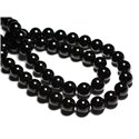 2pc - Perles de Pierre - Tourmaline Noire Boules 12mm -  4558550039699 