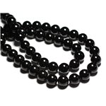 2pc - Perles de Pierre - Tourmaline Noire Boules 12mm -  4558550039699 