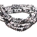 20pc - Perles de Pierre - Jade Boules 6mm Blanc, Noir, Rose gris - 4558550039668 